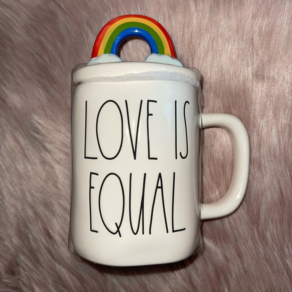 RAE DUNN  |  LOVE IS EQUAL Mug with Topper